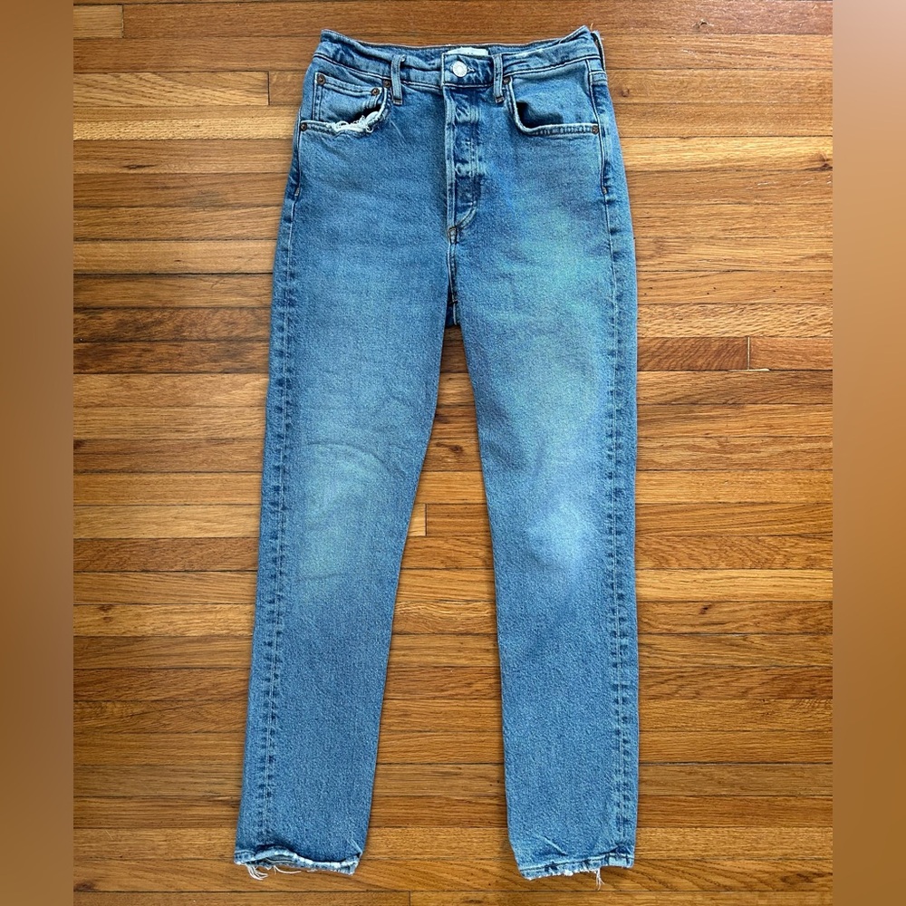 Agolde Long Riley Straight Jeans